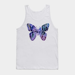 Paint Poured Butterfly 4 Tank Top